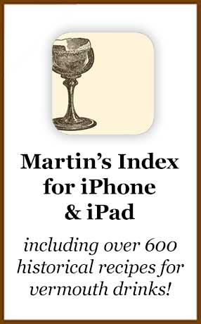 Martin’s Index of Cocktails & Mixed Drinks for iPhone and iPod Touch